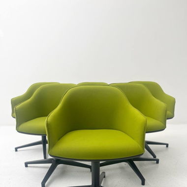 4 Vitra Softshell Chair, Vierstern-Untergestell