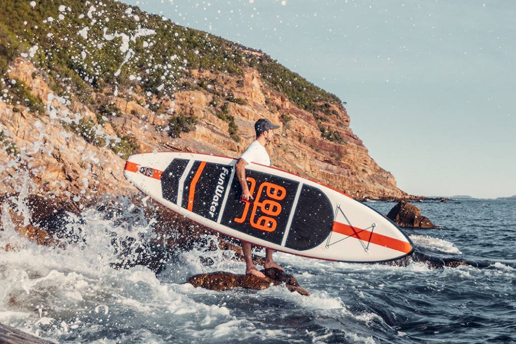Funwater SUP boards can be used for paddling against the current