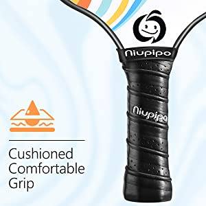 Niupipo Pickleball Paddle use Ultra Cushion Grip for Softer Feel