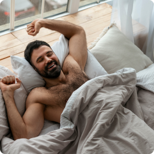 Couple resting together
