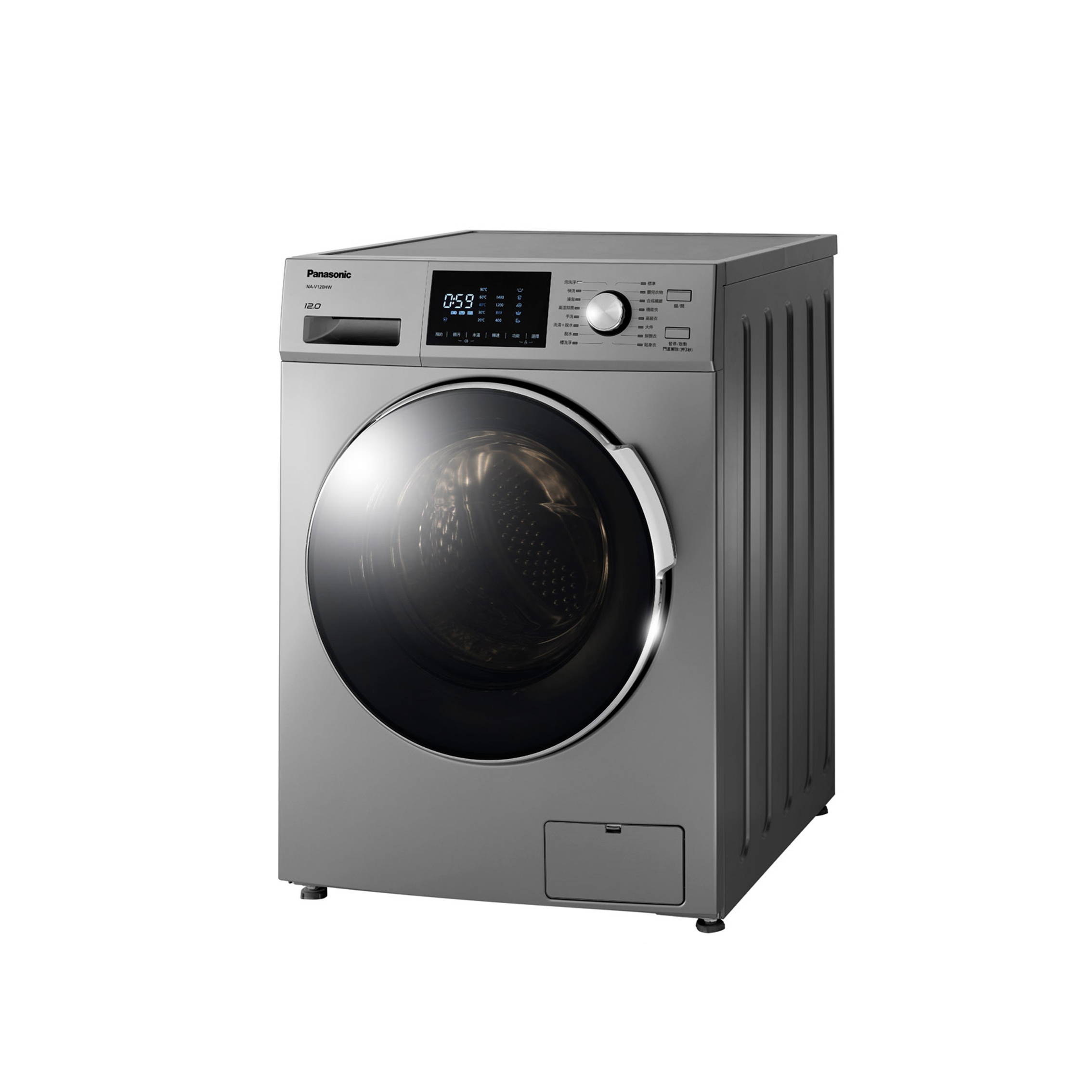 Panasonic國際牌 變頻12公斤洗脫滾筒洗衣機 NA-V120HW-G 免卡分期