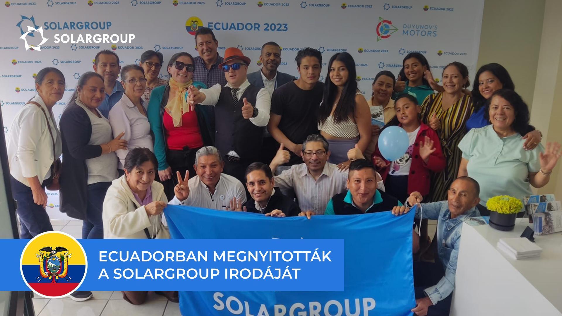 A SOLARGROUP Ecuadorban: iroda és a „Partnerek iskolája" megnyitása