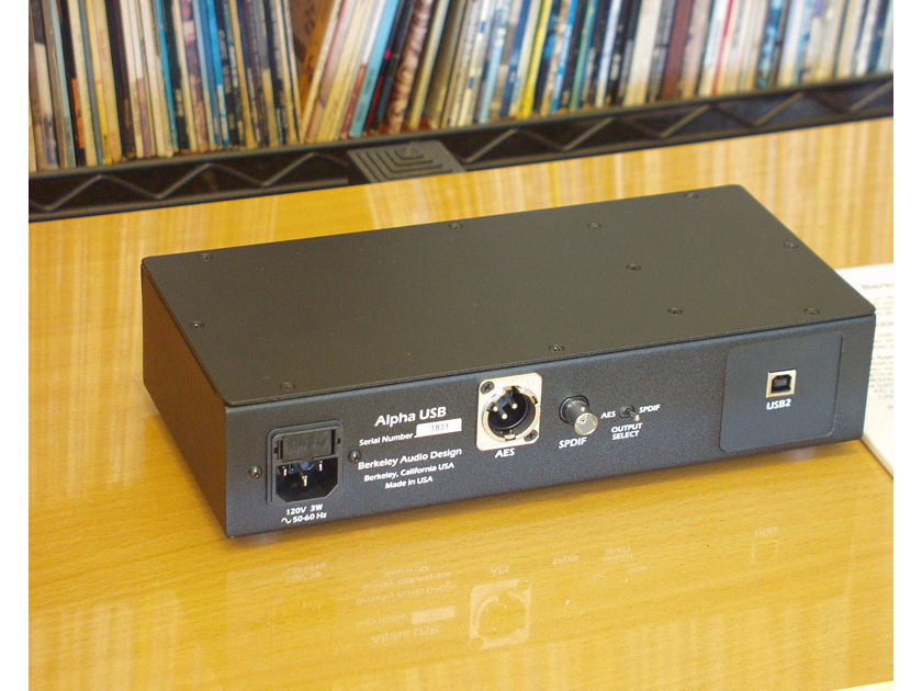 Berkeley Audio Design Alpha USB less than a year old