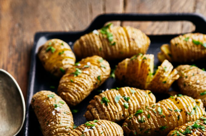 Pommes de terre rattes Hasselback