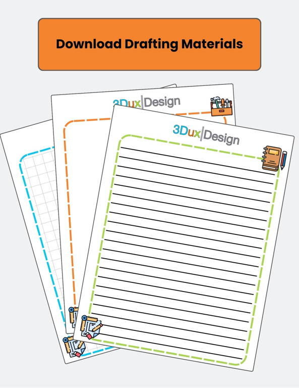 3duxdesign drafting material downloadable workbook for students