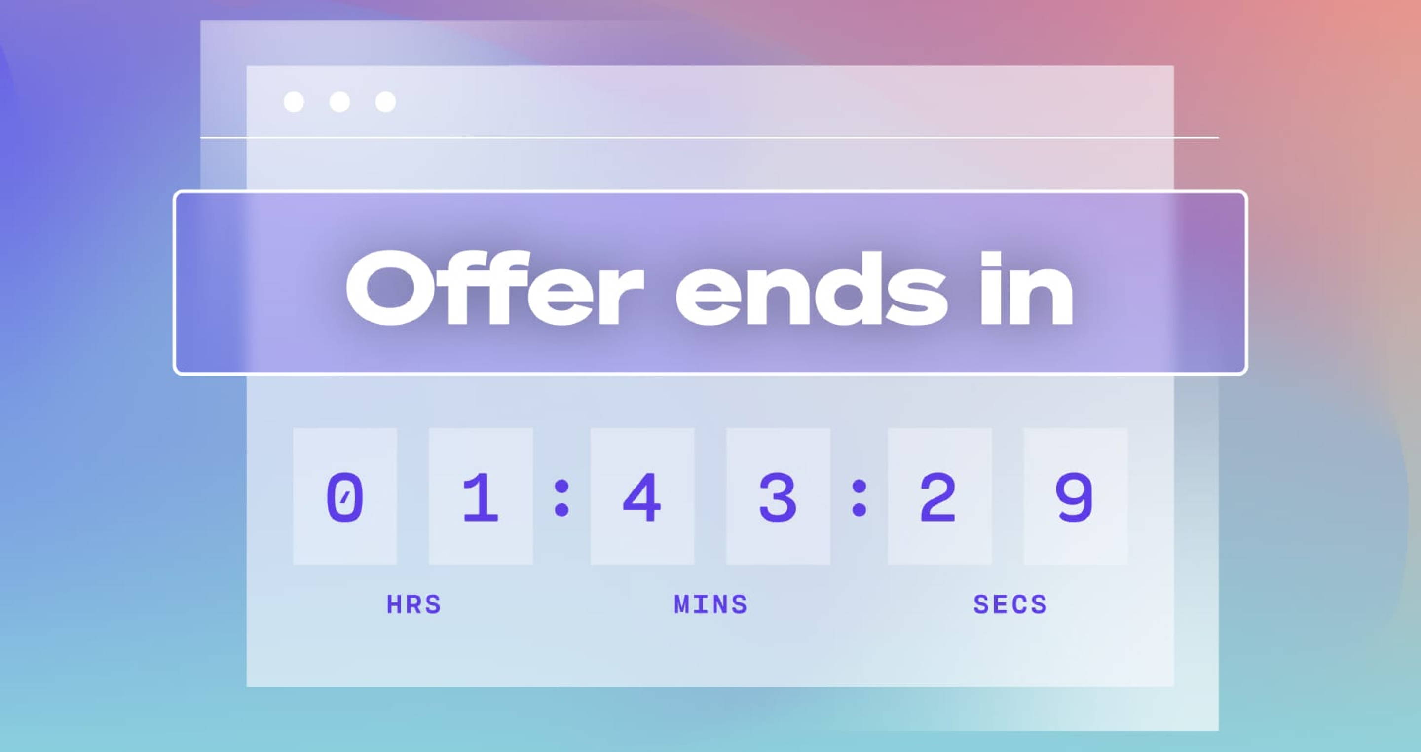Urgency for upselling offer