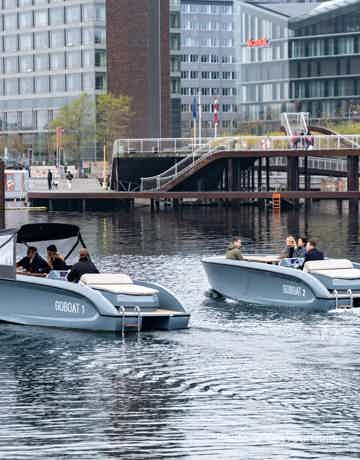 Sail out of the city, jump in the water