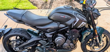 2022 TRIUMPH TRIDENT 660 motorcycle for rent near Sherrills Ford, NC
