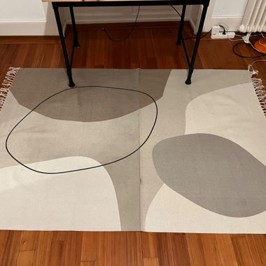 Large carpet beige