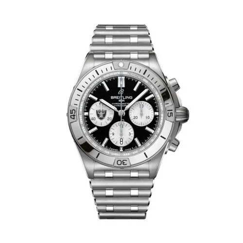 Chronomat B01 42 NFL Las Vegas Raiders / Rouleaux