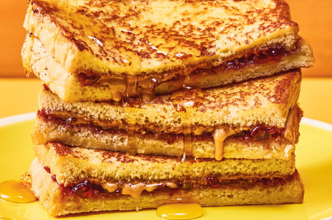 Peanut Butter and Jam French Toast Sandwiches
