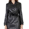 Long Leather Trench Coats