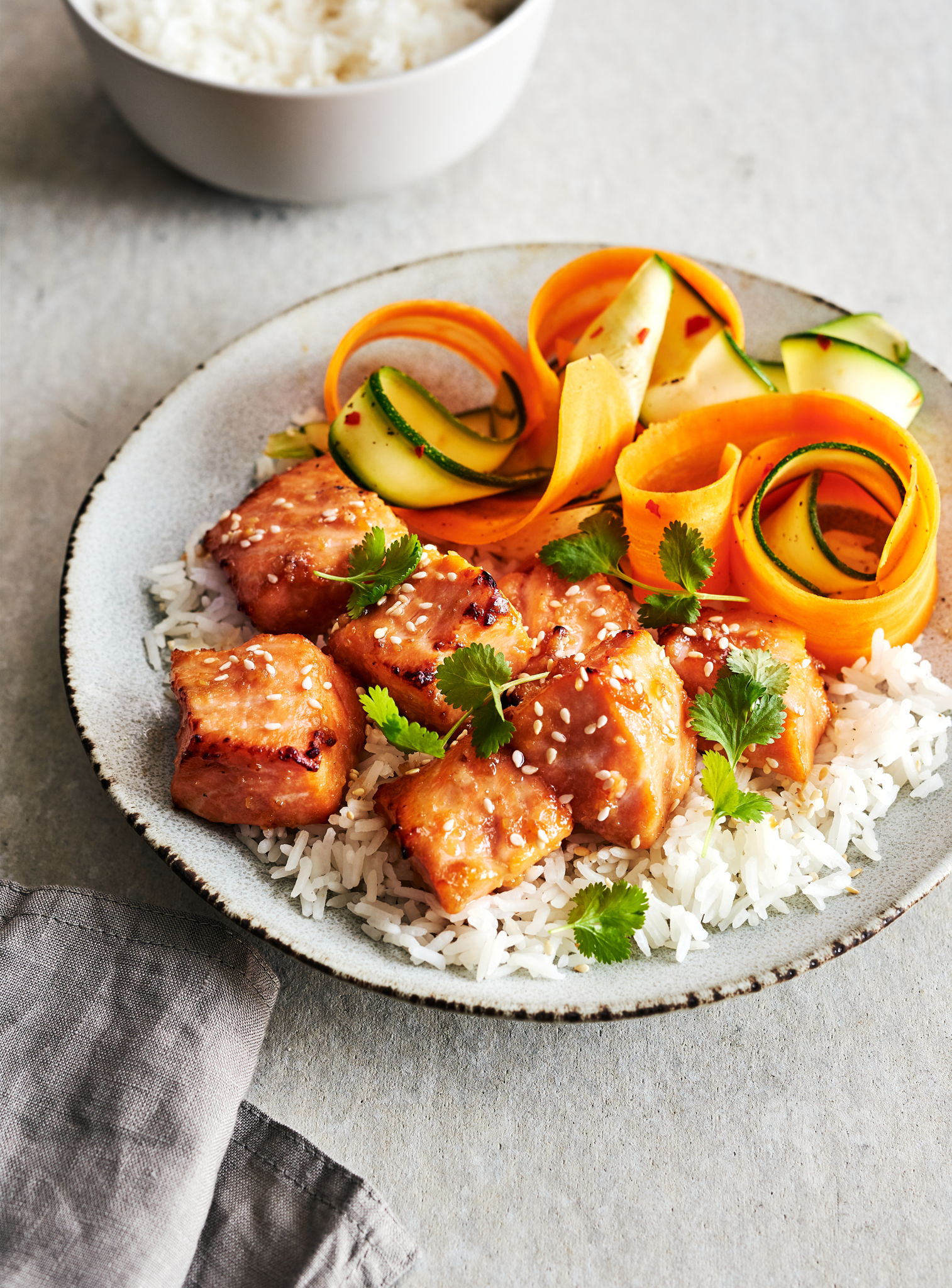 Air Fryer Miso-Glazed Salmon Bites | RICARDO