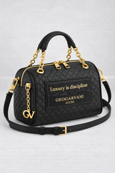 Geogarvani (GVNI) Quilted Boston Bag