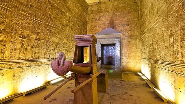 Horus Ark inside the Temple of Edfu, Egypt