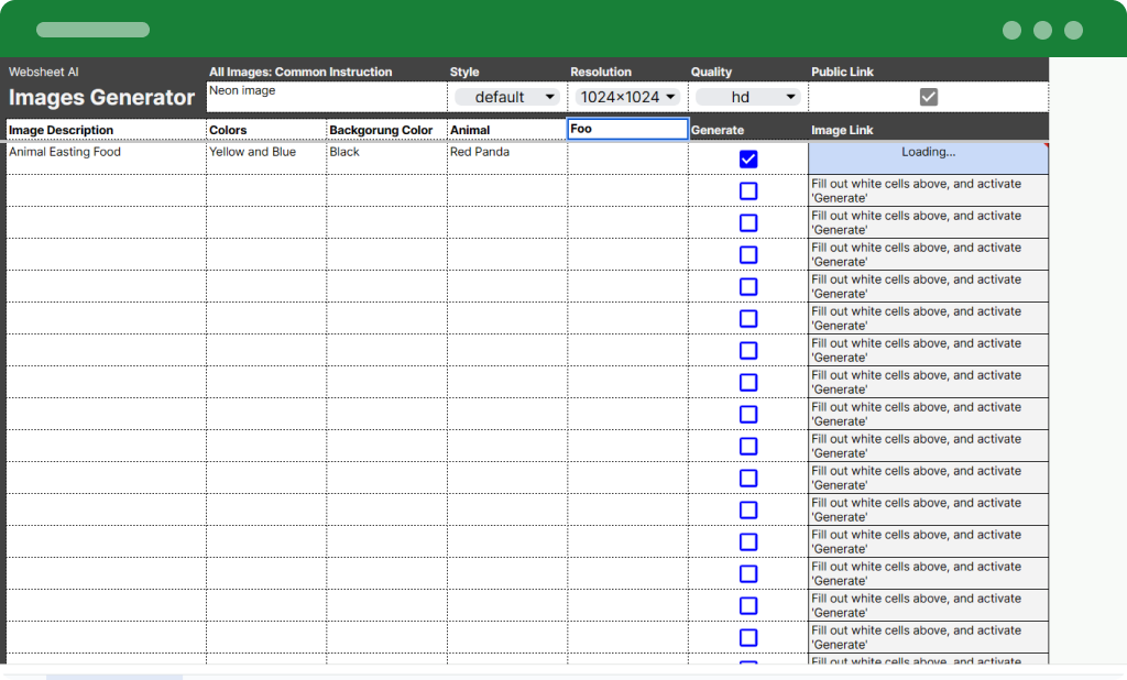 Adding own columns