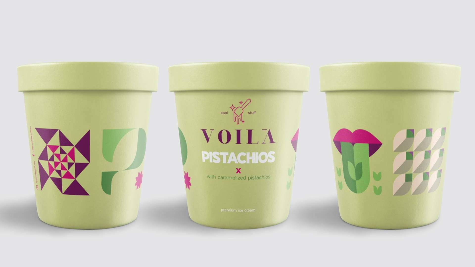 Featured image for Bold Branding Represents The Nostalgic Feeling Of Eating Ice Cream Through Voilà's Packaging
