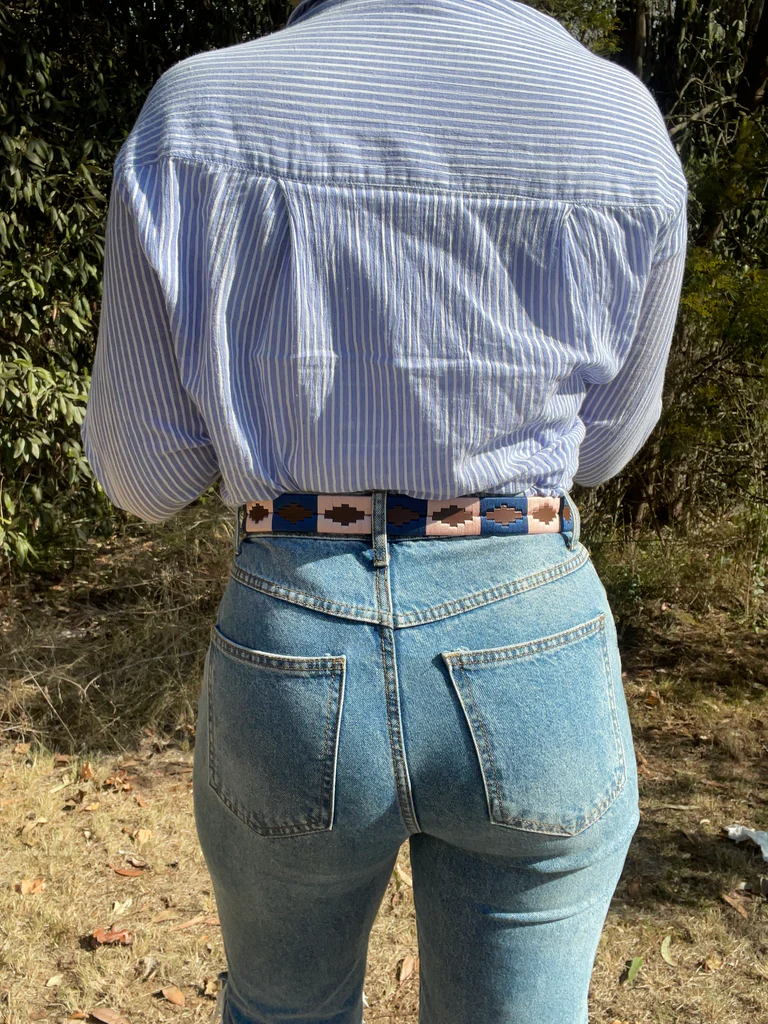 Quality Full Grain Leather Polo Belt. Style No: 41034 30 mm - Image 2