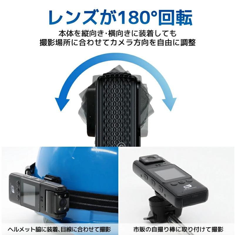 レンズが180度回転