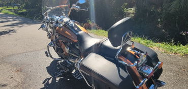 2008 HARLEY-DAVIDSON FLHR ROAD KING (TWO-TONE) motorcycle for rent near Sarasota, FL