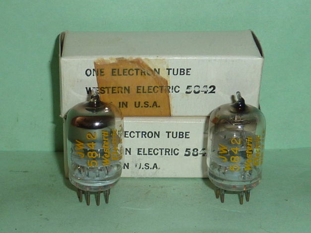Western Electric JAN JW 5842 417A Mil-spec Tubes