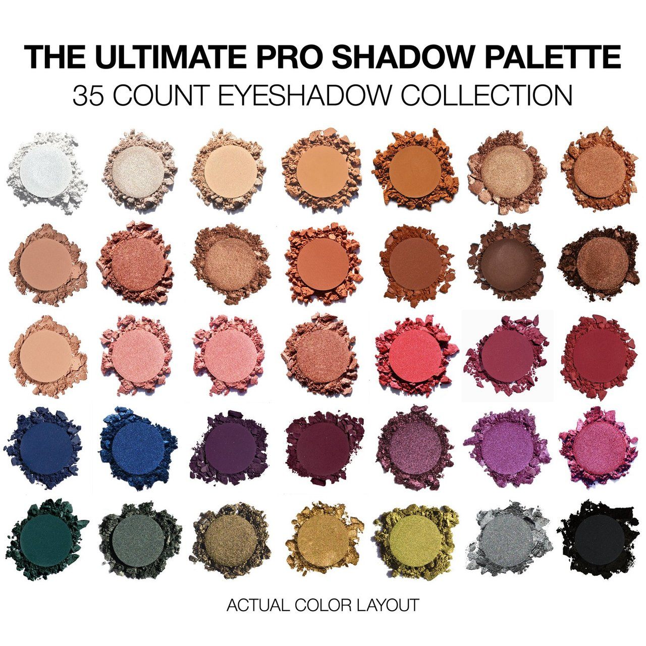 The Ultimate Pro Shadow Palette 35 Count Eye shadow Collection - Image 5