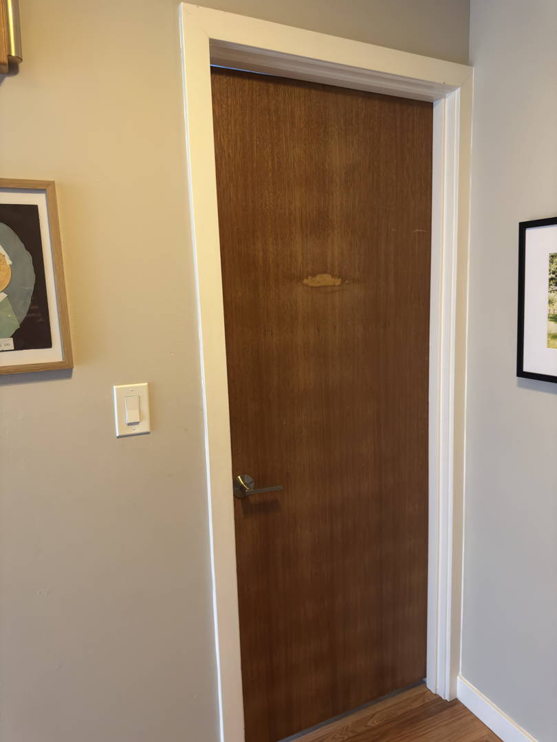 Installed interior door
