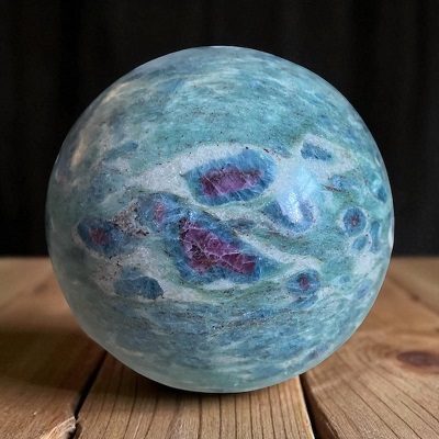 Ruby Fuchsite Crystal Sphere