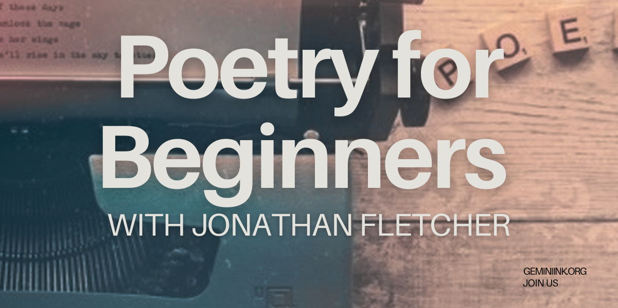 Poetry for Beginners with Jonathan Fletcher promotional image