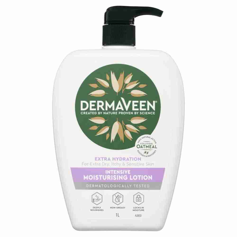 Dermaveen Extra Hydration Intensive Moisturising Lotion For Extra Dry, Itchy & Sensitive Skin 1L