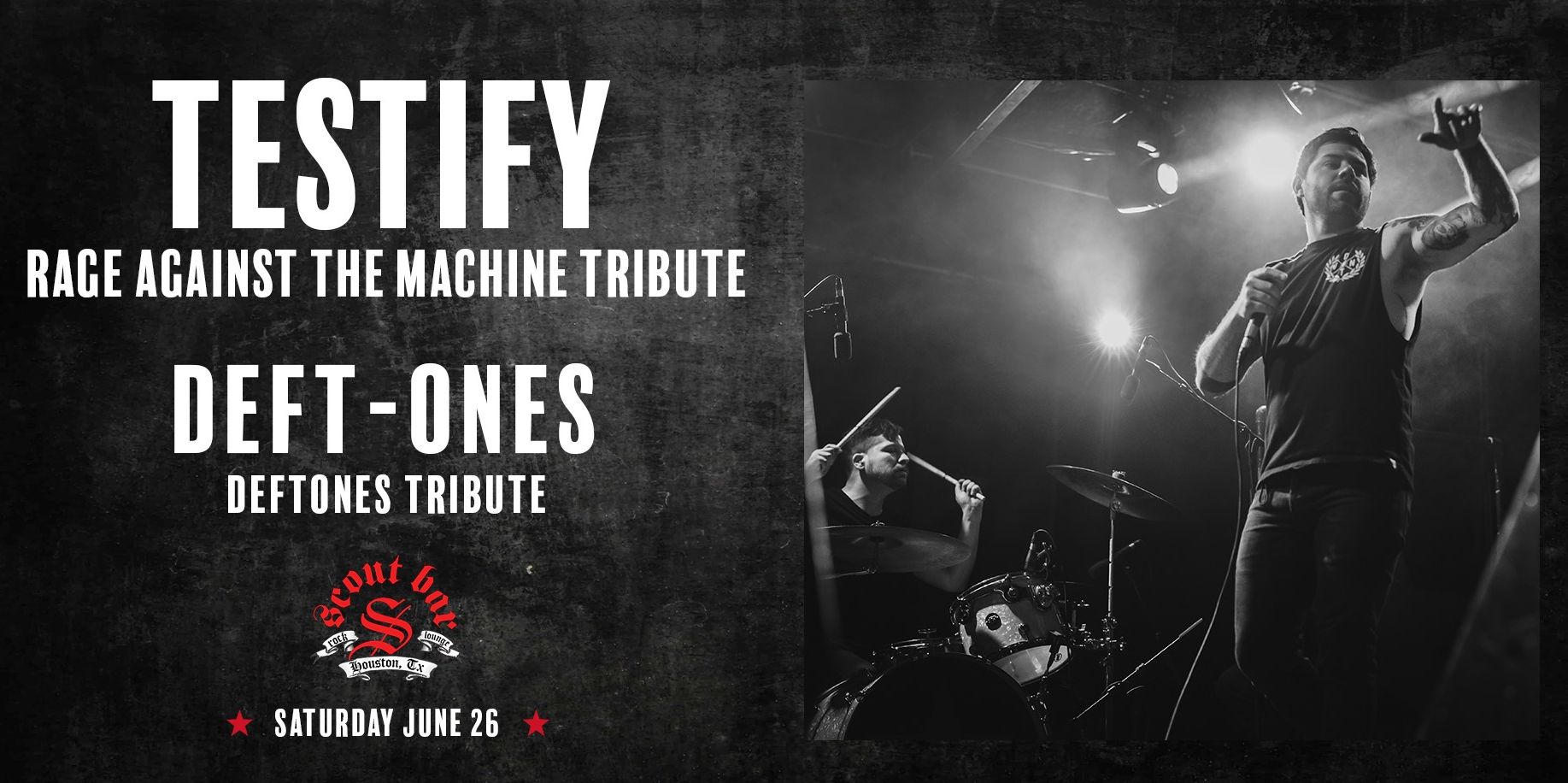 Rage against the Machine and Deftones tributes promotional image