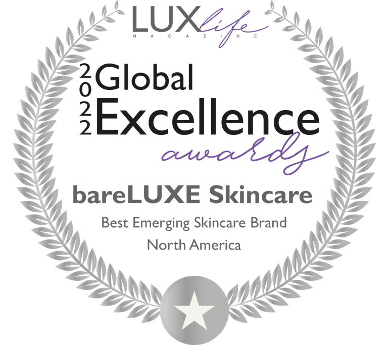 Best Emerging Skincare Brand in North America - bareLUXE Skincare
