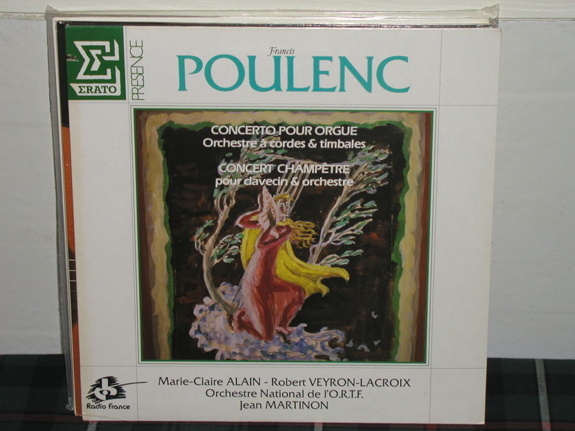 Martinon/ON d l'ORTF - Poulenc Concertos Erato/France SEALED