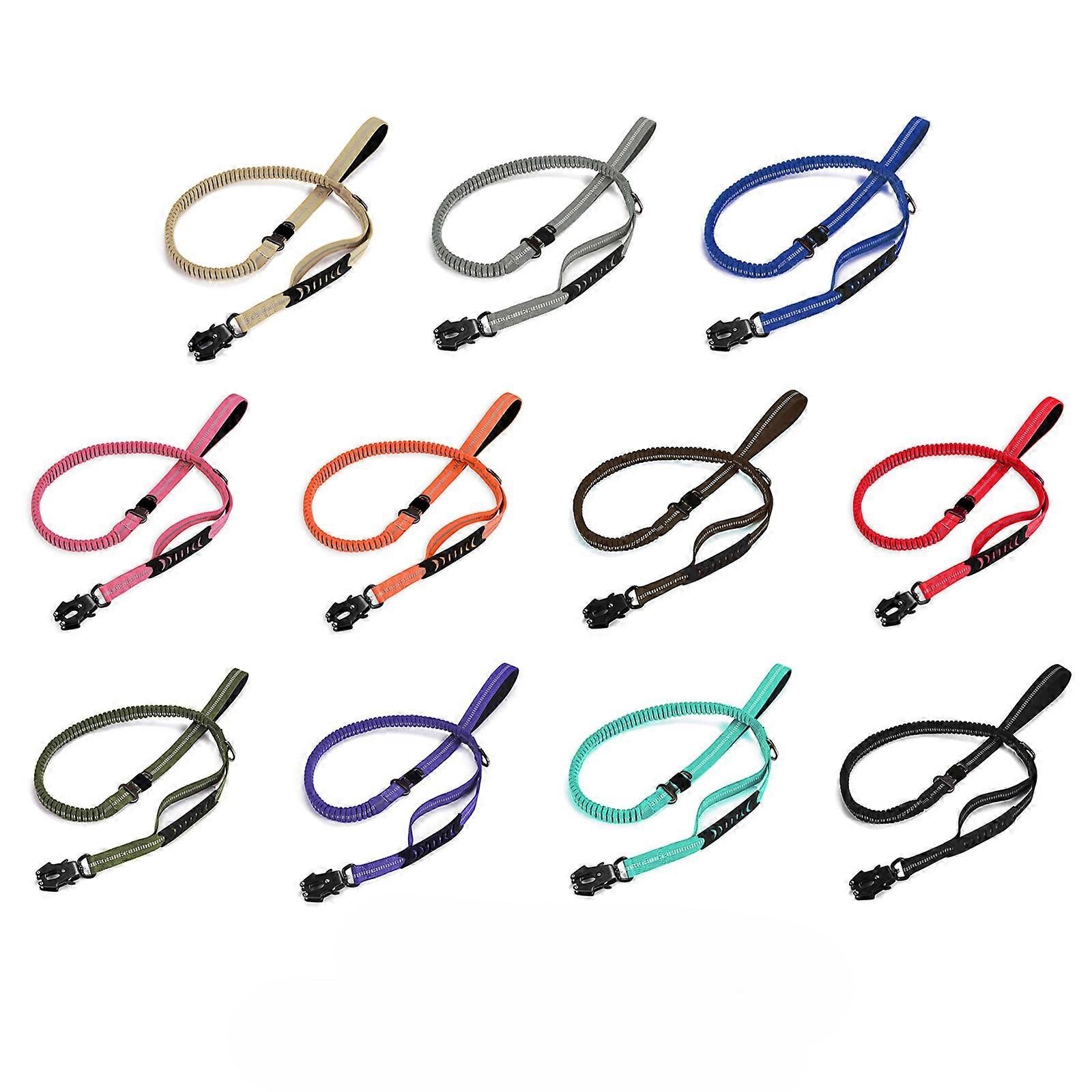 Shock Absorbing Dog Leash with Reflective Stitching - 135cm for Small to Large Dogs