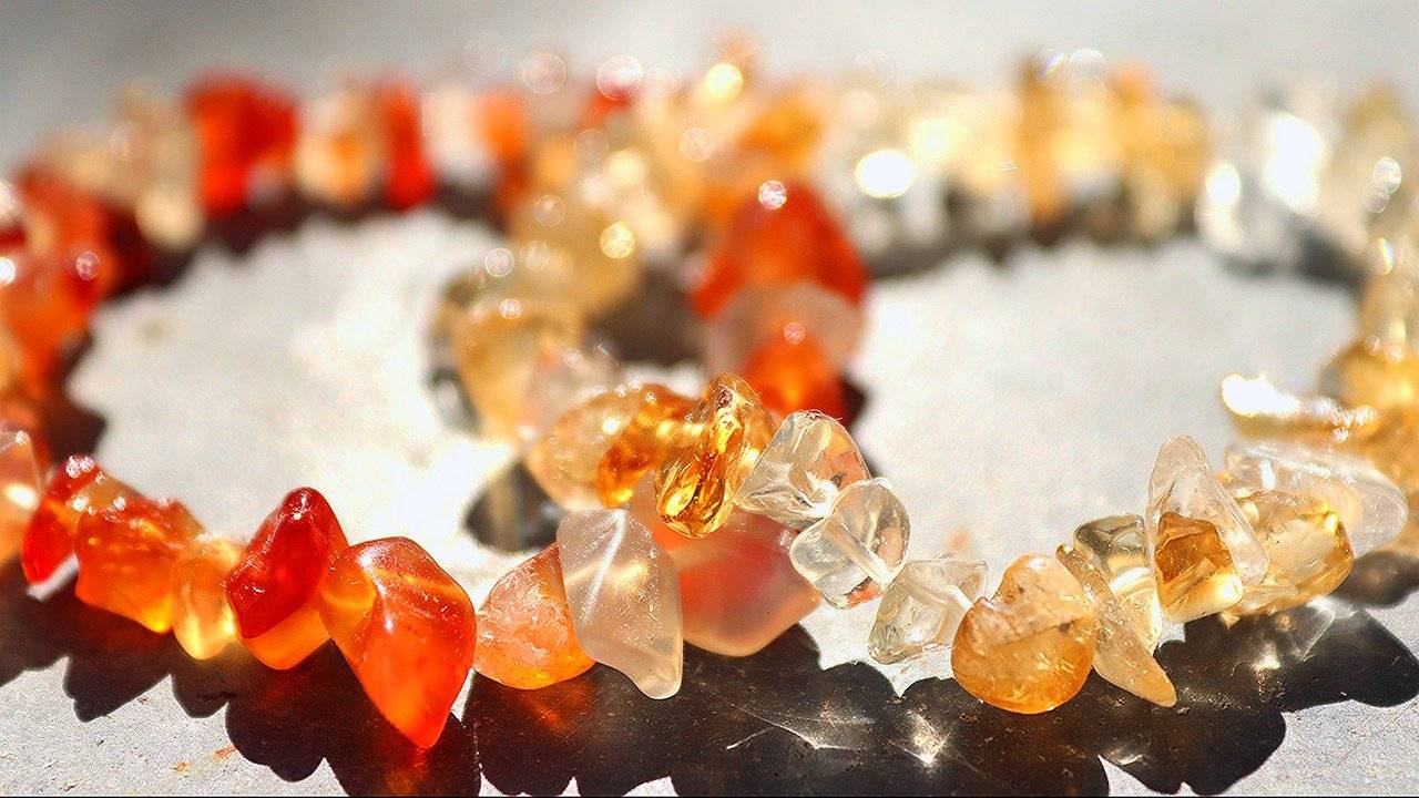 citrine stone bracelet