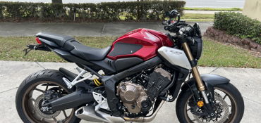 2020 HONDA CB650R ABS motorcycle for rent near Golden Oak, FL