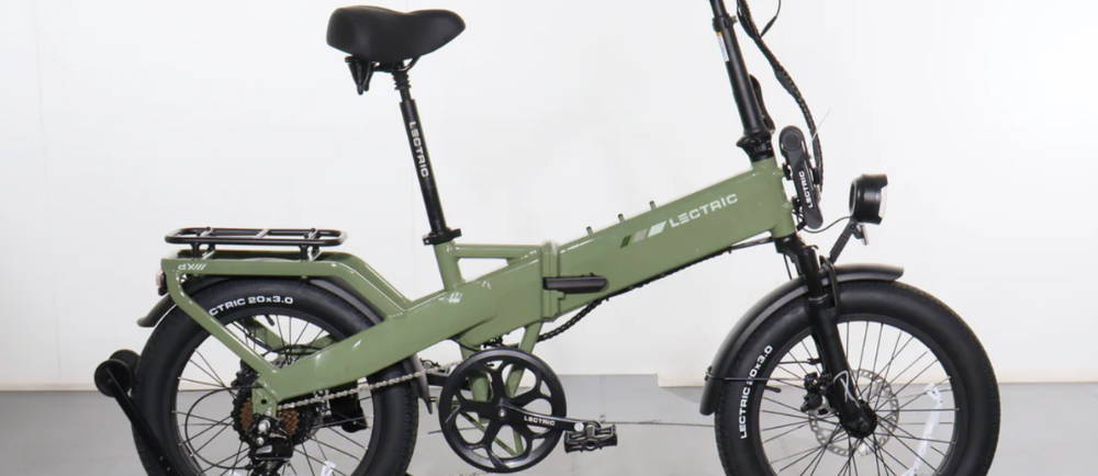 a Lectric XP4 750 electric folding bike