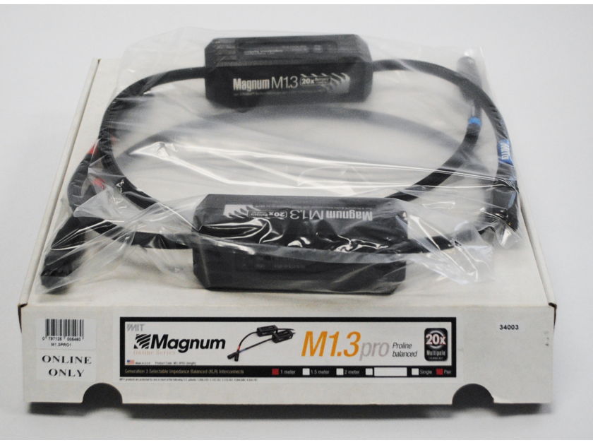 MIT Cables MAGNUM M1.3 PROLINE XLR 1M PR, USED, 2C3D, ORACLE-LEVEL PERFORMANCE
