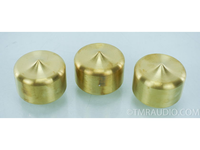 Mapleshade Triplepoints Brass Footers (Set of Three); Low 1.5" h (8946)