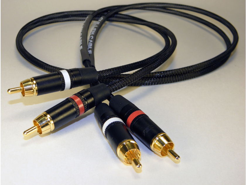 Cullen Cable Midline Crossover  Series RCA Interconnects 1m pair Made in the USA!