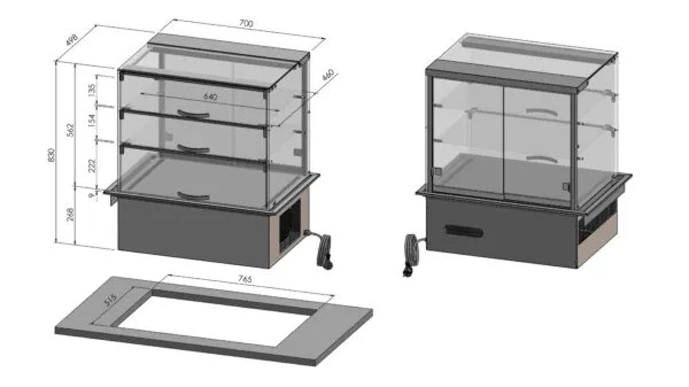 Coolpart Vivian DISQ 700/2 Kylmonter drop-in