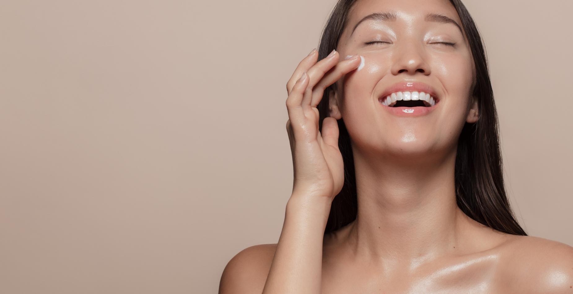 Model undergoing Morpheus8 treatment for facial rejuvenation at Studios Vis a Vis Toronto