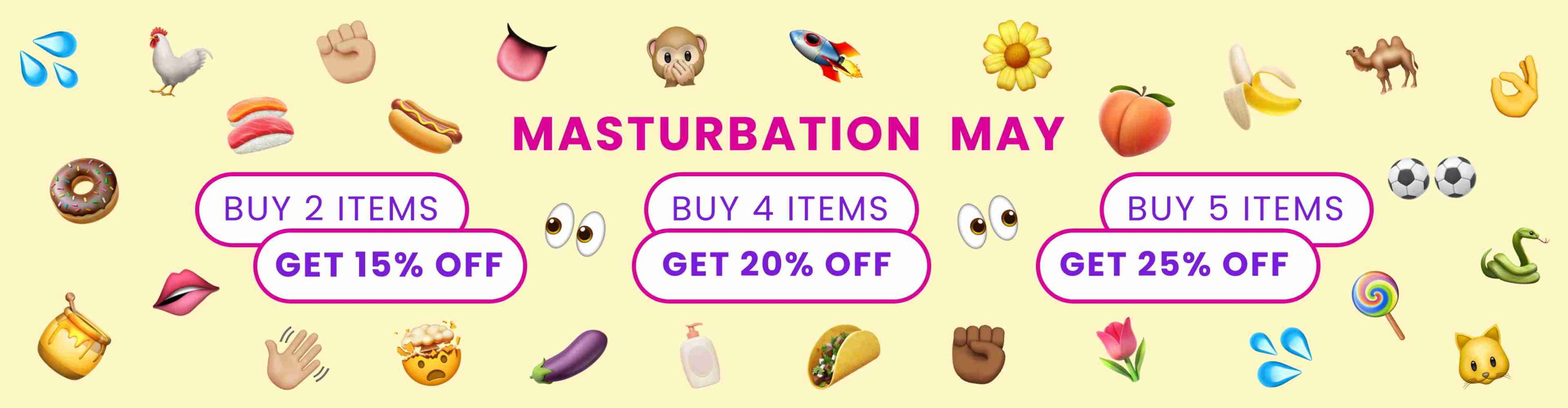 Gläs Masturbation May Sale - Buy 2 Items and Get 15% Off, Buy 4 Items and Get 20% Off, Buy 5 Items and Get 25% Off