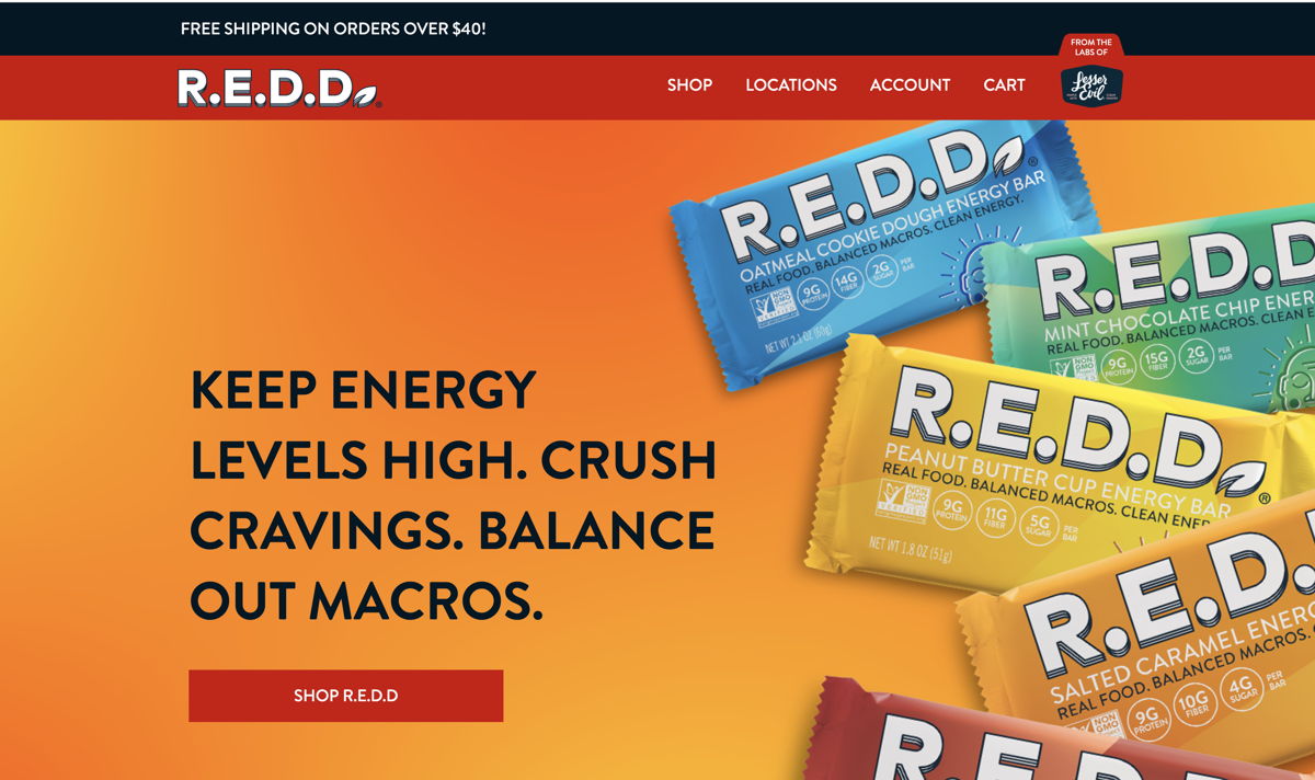 Screenshot of R.E.D.D., from the ecommerce websites collection.