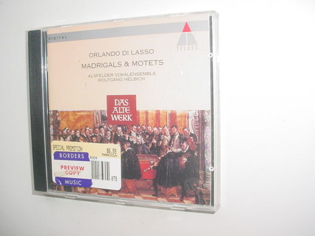 Orlando Di Lasso - Madrigals & Motets Teldec digital cd...