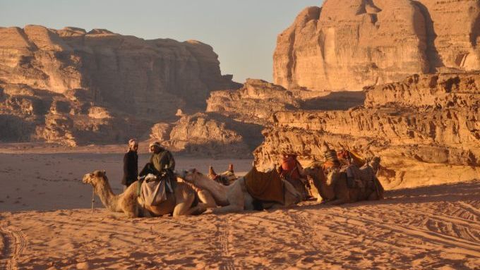 Desert scenery of Wadi Rum