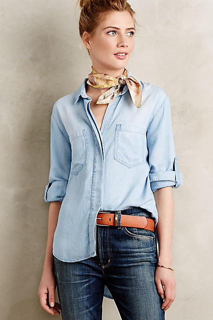 Cloth Stone Split Back Chambray Buttondown Review Slant