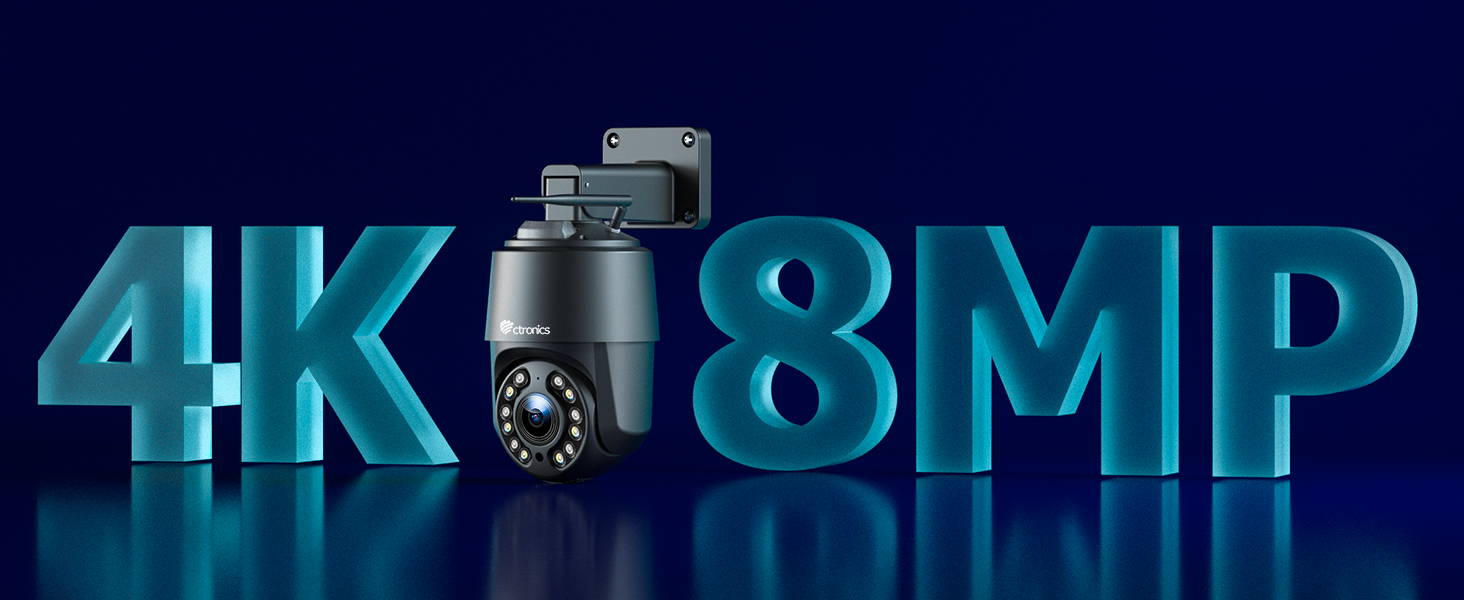 4K・16光学ズーム】Ctronics 防犯カメラ 屋外 800万画素 5GWi-Fi AI