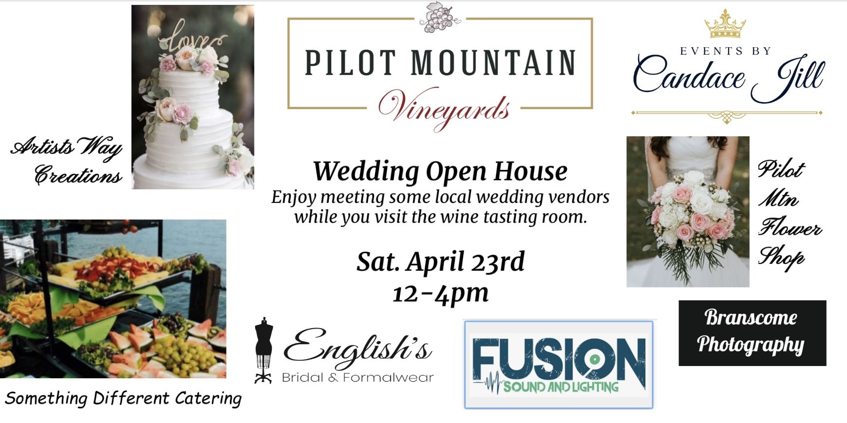 Open House - wedding venue and vendor displays promotional image