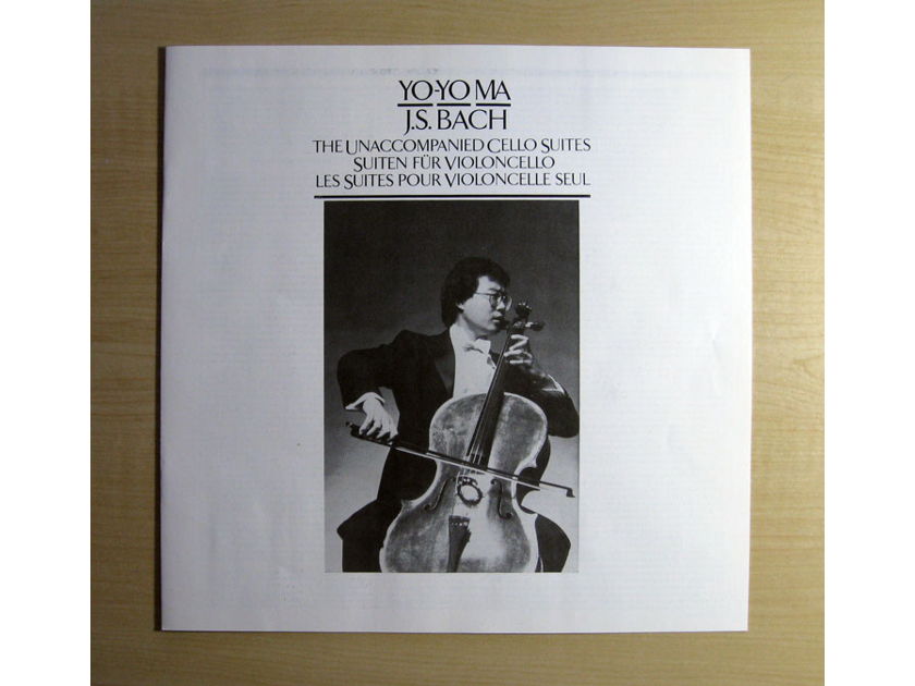Yo-Yo Ma - J.S. Bach - x3 LP Box Set - 1983 Holland CBS Masterworks ‎D3 37867 / I3M 37867